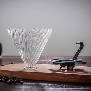 Phễu thủy tinh tay cầm nhựa dùng giấy lọc (Phân loại Phễu và Giấy lọc riêng) 