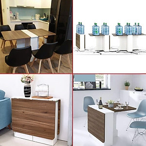 BÀN ĂN GẤP GỌN THÔNG MINH ĐA NĂNG CLUS OHAHA - CÓ BÁNH XE/KHÔNG BÁNH XE - BA005