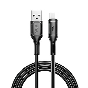 Dây cáp sạc nhanh 2.4A USB-A to Type C Hiệu WIWU Starlink - Chuẩn sạc MFI, chống rối, đầu cáp siêu bền, công nghệ AI chống cháy nổ iP 15 16 Pro Max iPad Pro S21 S22 S23 S24 Redmi cho Oppo - Hàng nhập khẩu