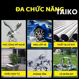 Sơn Bạc Mạ Crom Sơn Xịt Mạ TAIKOMI Sáng Bóng 350ml Chai Sơn Mạ Siêu Bóng Làm Mới Ô tô Xe Máy, Vật Dụng Trang Trí