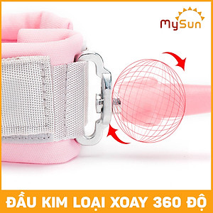 Dây đai dắt em bé đi dạo, vòng đeo tay chống lạc cho trẻ MySun