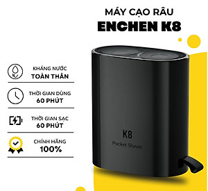 Máy cạo râu mini Enchen K8, chống nước, thiết kế đẹp, sang trọng và nhỏ gọn - Hàng chính hãng