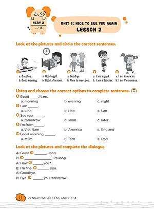 Sách 99 Ngày Em Giỏi Tiếng Anh Lớp 4