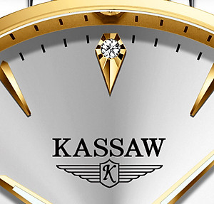 Đồng hồ nam chính hãng KASSAW K555-1 (Mạ vàng 24k)