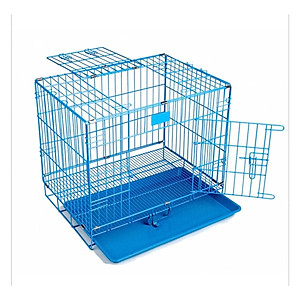 Chuồng nuôi nhốt chó mèo dạng gấp gọn -LỒNG SƠN TĨNH ĐIỆN XUẤT KHẨU NAN DÀY (màu ngẫu nhiên) SunzinSD