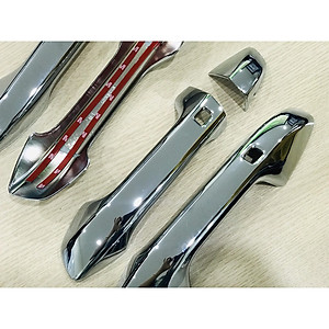 Bộ Ốp Tay Nắm Cửa Xe Kia Cerato 2019-2020-2021 Mạ Crom 4 Chi Tiết