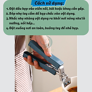 Kẹp Gắp Nồi Chống Nóng Đa Năng- Kẹp Gắp Đồ Nóng Thông Minh- Kẹp Gắp Nồi/Bát Chịu Nhiệt- Kẹp Gắp Khay Nướng Chống Trượt- Kẹp Gắp Đồ Nhà Bếp An Toàn