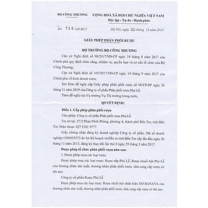 Rượu Chuối Hột Phú Lễ 26% vol - 650ml