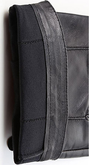 Găng tay nam hở ngón BHY5293 Găng tay phượt, da cừu thật. thoái mái lái xe.