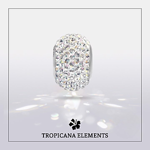 Vòng Tay Tropicana Phối Charm Swarovski Trái Tim Rực Lửa II