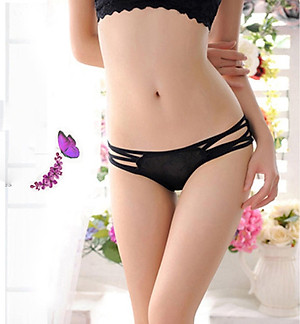 Quần chíp ren nữ trước cạp dây gợi cảm thoáng mát 1 cái màu đen