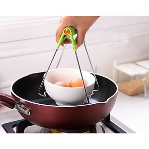 Dụng cụ kẹp gắp bát đĩa chống nóng thông minh, khay inox kẹp đồ nóng nhà bếp đa năng - GIAO MÀU NGẪU NHIÊN - Hàng Chính Hãng