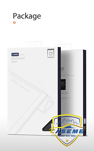 Bao da dành cho iPad Air 4/ Air 5 M1 10.9 inch 2022 hiệu Dux Ducis Domo có khay để bút, bảo vệ camera, chống sốc, cao cấp - Hàng nhập khẩu.