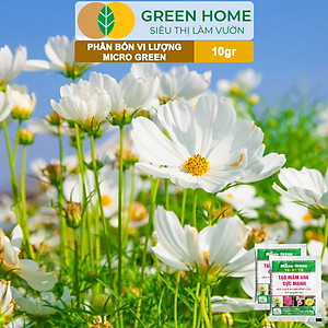 Phân Bón Ra Hoa, Greenhome, Micro Green, Gói 10gr, Tạo Mầm Hoa Cực Mạnh, Thúc Đẩy Ra Hoa Đồng Loạt, Hoa To, Lâu Tàn