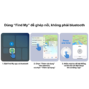 Thiết Bị Định Vị MiLi MiTag HD-P16 Tương thích App Find My Trên I.phone, Chống Nước IP67, Kết Nối 120m - Hàng Chính Hãng