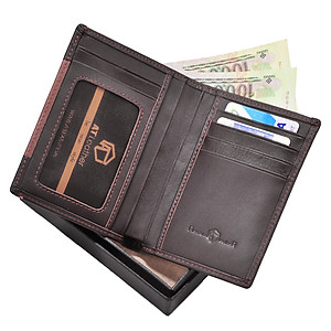 Ví Nam At Leather AT040-N (11.5 x 10 cm) - Nâu