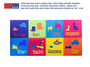 Tấm thảm chơi xếp hình EVA xếp hình lồng vào nhau thân thiện với môi trường dành cho trẻ em để tập bò.