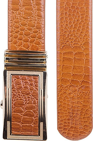 Thắt Lưng Nam Da Thật Vân Cá Sấu Huy Hoàng HT4113 (120 x 3.5 cm) - Màu Da