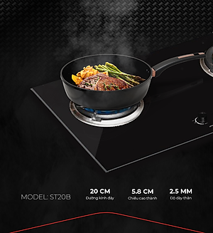 Chảo chống dính Ultra titanium Sunhouse STB - Dùng cho mọi loại bếp - Hàng chính hãng