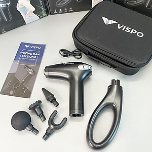 Máy Massage Cầm Tay Vispo VP-S23 - 8 Cấp Độ Massage Với Tay Cầm Cán Dài, Phù Hợp Cho Người Tập Gym, Giãn Cơ Hiệu quả - Máy Massage Toàn Thân
