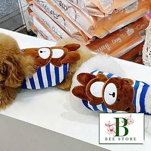 ÁO DÂY PHOM CROPTOP GẤU CUTE CHO THÚ CƯNG CHÓ MÈO