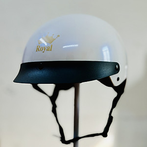 Mũ bảo hiểm xe máy 1/2 Royal M162 có lưỡi trai màu đen dành cho cả nam và nữ chính hãng