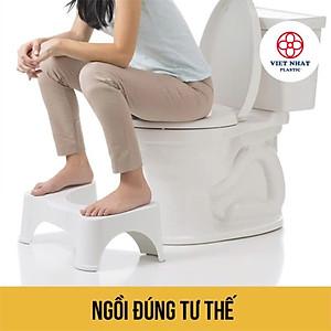 Ghế Kê Chân Toilet Chống Táo Bón Ngăn Ngừa Các Bệnh Tiêu Hóa Khi Đi Vệ Sinh