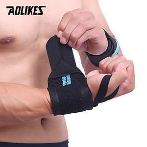 Đai Quấn Bảo Vệ Cổ Tay Tập Gym, Cử Tạ, Thể Hình Đàn Hồi Cao Cấp Sport Wrist Protector AOLIKES YE-1538 - Hàng Chính Hãng