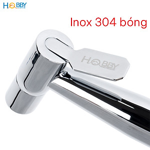 Vòi xịt rửa vệ sinh inox 304 bóng dây cấp 1.5m Hobby home decor VSR10