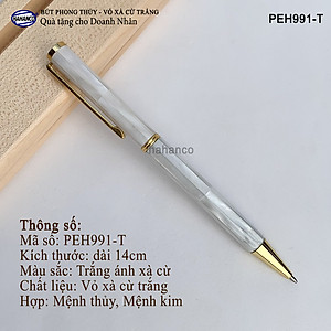 Bút ký phong thủy khảm ốc biển cao cấp (Đủ màu)  Món quà vô giá đầy ý nghĩa (PEH991) Đem lại may mắn, tài lộc cho người sở hữu - HAHANCO