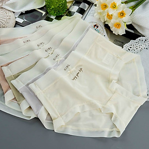 Quần lót nữ lụa tàng hình,đũng kháng khuẩn,co giãn 4 chiều,mềm mại,thoáng mát, không lộ viền cao cấp