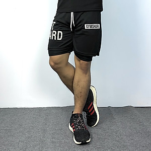 Quần hai lớp nam tập gym DO GYM SHOP chất thun lỗ kim thoáng khí khi chơi thể thao