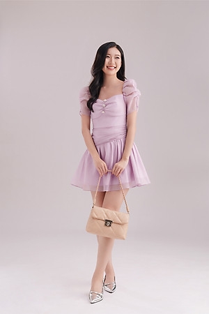 Túi Yuumy ( Thời trang nữ chần chỉ ô vuông cá tính size 24 - Túi đeo vai da Seasand YN255 )