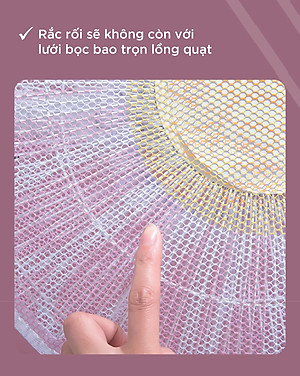 1 LƯỚI BỌC QUẠT CAO CẤP AN TOÀN CHO BÉ - DÂY RÚT (HÀNG CHẤT LƯỢNG TỐT) - Kích thước: Đường kính lồng quạt 45cm - GIAO MẪU NGẪU NHIÊN Áo Trùm Máy Quạt Bảo Vệ Điện Cao Cấp Có Vải Lồng Chống Bụi