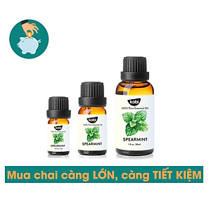 Tinh Dầu Bạc Hà Lục Kobi - Tinh Dầu Thiên Nhiên Nguyên Chất, Tinh Dầu Xông Phòng, Giúp Giảm Stress, Xua Đuổi Côn Trùng Và Khử Mùi Hiệu Quả, Thích Hợp Dùng Với Đèn Xông Và Máy Khuếch Tán Tinh Dầu (5ml)