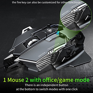 Chuột cơ gaming led RGB 12800DPI MK500 mechanical Gaming mouse E-Sport cho máy tính laptop hàng nhập khẩu