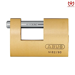 Khóa cầu ngang ABUS 82/90 thân đồng rộng 90mm chìa răng cưa - MSOFT