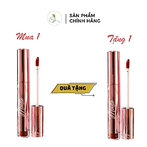 [ Mua 1 tặng 1] Son Happy kem lì Mini Garden Mattle Lipcream - Bám màu lâu trôi 3.5ml