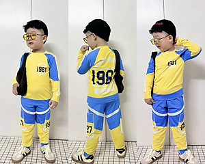 Đồ bộ bé trai, Bộ ngủ dài tay cho bé trai hình thể thao Siêu nhân từ 12-40kg chất thun lạnh mềm mịn mát