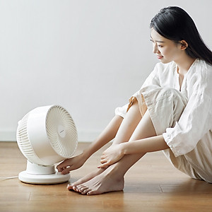 Quạt tuần hoàn không khí LocknLock Bianco ENF156IVY, Hàng chính hãng, mini để bàn, luồng gió đa chiều - JoyMall