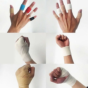 Combo 2 Cuộn Băng Cuốn Tự Dính, Băng Cuốn Cao Su Non, Băng Keo Thể Thao Chống Chấn Thương (Kích thước 5cm*4.5m), Băng keo thể thao đá bóng, băng cuốn thể thao vải tự dính, băng quấn y tế cuốn ngón tay, cổ tay, cổ chân