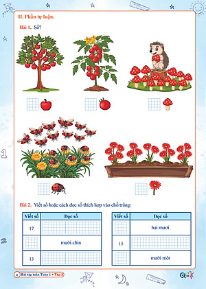 Bài Tập Tuần Toán Lớp 1 - Cánh Diều (Tự Chọn Sách)