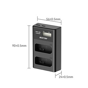 Bộ Pin EN-EL14 1500mAh + Sạc Beston Dùng Cho Máy Ảnh Nikon D3100 D3200 D3300 D3400 D5100 D5200 D5300 D5500 D5600 P7000 - hàng nhập khẩu