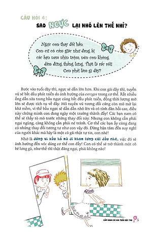 Cẩm Nang Bé Gái Tuổi Dậy Thì - Quyển 1: 160 Câu Hỏi - Đáp Về Sinh Lí Bạn Gái Tuổi Dậy Thì (Tái Bản 2019)