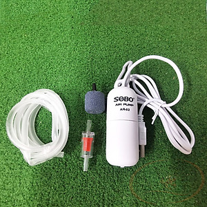 Máy sủi oxy Sobo USB Mini Silent Air Pump sủi 1 vòi êm bể cá tép thủy sinh
