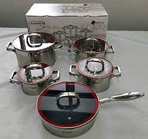 Bộ nồi inox AN05RED-MAX hàng chính hãng