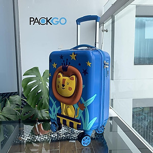 Vali kéo du lịch trẻ em BeddyBear - Va li xách tay 17 inch -  họa tiết dập nổi hình thú xinh xắn cho bé trai, bé gái - Bánh xe xoay 360 - cần kéo nhôm cao cấp - Bảo hành chính hãng 2 năm