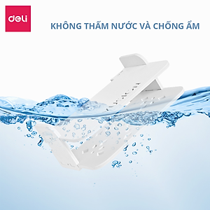 Kệ Wifi Treo Tường , Giá Đỡ Wifi Đầu Kỹ Thuật Số Modem Máy Chiếu Chất Liệu Cao Cấp Màu Trắng 2 Tầng Không Cần Khoan Deli - VS960 VS961