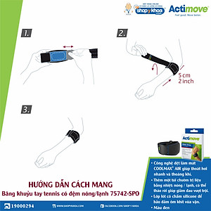 Băng khuỷu tay tennis có đệm nóng/lạnh 75742-SPO Actimove Elbow Strap