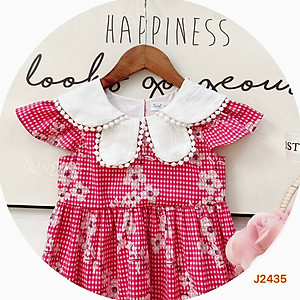 Đầm váy hoa mùa hè cho bé gái đi chơi đi học mát từ 12-35kg hàng thiết kế cao cấp